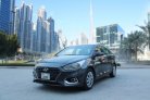Donkergrijs Hyundai Accent 2020 for rent in Dubai 1